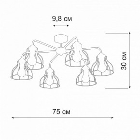 Люстра на штанге Vitaluce V3102 V3102-0/6PL в Когалыме - kogalym.mebel24.online | фото 2