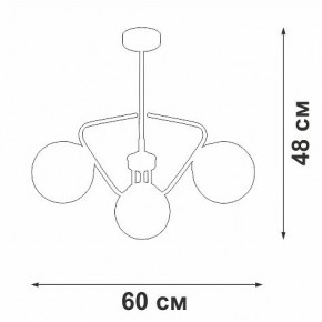 Люстра на штанге Vitaluce V47150 V47150-8/3PL в Когалыме - kogalym.mebel24.online | фото 2