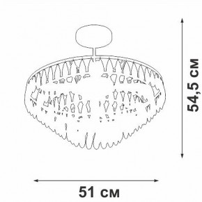 Люстра на штанге Vitaluce V5352 V5352-1/5PL в Когалыме - kogalym.mebel24.online | фото
