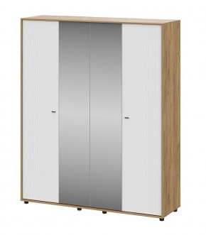 МИЛАН Шкаф четырехстворчатый (Белый Матовый) в Когалыме - kogalym.mebel24.online | фото