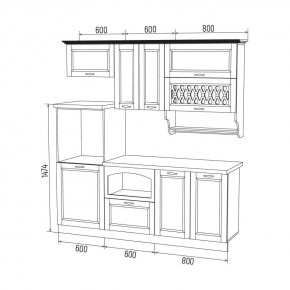 МИЛАНО Кухонный гарнитур 2,0 м Компоновка №3 в Когалыме - kogalym.mebel24.online | фото 6