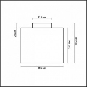 Накладной светильник Odeon Light Cross 2407/1C в Когалыме - kogalym.mebel24.online | фото 2
