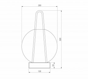 Настольная лампа декоративная Eurosvet Frasco 80507/1 черный в Когалыме - kogalym.mebel24.online | фото 3