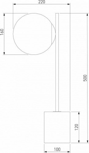 Настольная лампа декоративная Eurosvet Marbella 01157/1 черный в Когалыме - kogalym.mebel24.online | фото 3