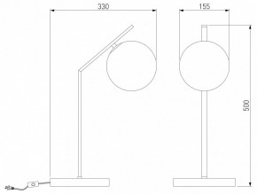 Настольная лампа декоративная Eurosvet Shape 01213/1 хром в Когалыме - kogalym.mebel24.online | фото 3