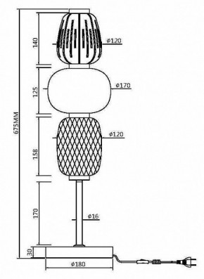 Настольная лампа декоративная Maytoni Pattern MOD267TL-L28CH3K в Когалыме - kogalym.mebel24.online | фото 4