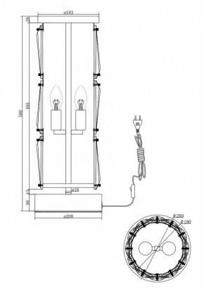 Настольная лампа декоративная Maytoni Puntes MOD043TL-02G в Когалыме - kogalym.mebel24.online | фото 3