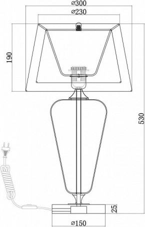 Настольная лампа декоративная Maytoni Verre Z005TL-01CH в Когалыме - kogalym.mebel24.online | фото 4