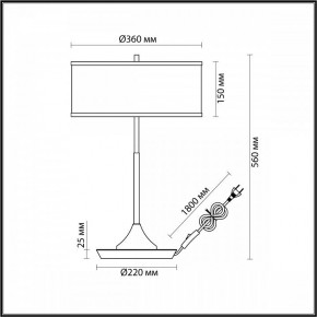 Настольная лампа декоративная Odeon Light Bergi 5064/2T в Когалыме - kogalym.mebel24.online | фото 8