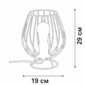 Настольная лампа декоративная Vitaluce V4296 V4296-0/1L в Когалыме - kogalym.mebel24.online | фото 3