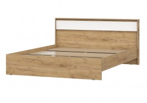 НЕКСТ 1 Кровать двойная (1.6х2.0) Дуб Золотой/Белый в Когалыме - kogalym.mebel24.online | фото
