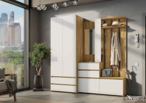 НЕКСТ 1 Вешалка с зеркалом + Шкаф 2-х ств. с ящиками в Когалыме - kogalym.mebel24.online | фото
