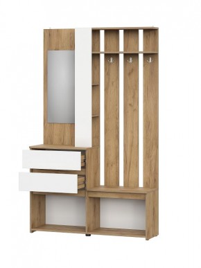 НЕКСТ 1 Вешалка с зеркалом + Шкаф 2-х ств. с ящиками в Когалыме - kogalym.mebel24.online | фото 5