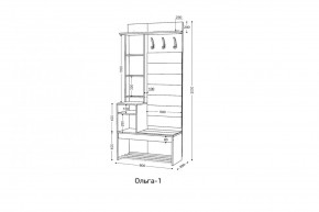 ОЛЬГА Прихожая (модульная) в Когалыме - kogalym.mebel24.online | фото 3