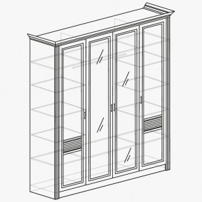 ОРЛЕАН Спальный гарнитур (модульный) ясень белый в Когалыме - kogalym.mebel24.online | фото 5