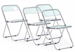Пластиковый стул Fold складной clear gray-blue в Когалыме - kogalym.mebel24.online | фото 9