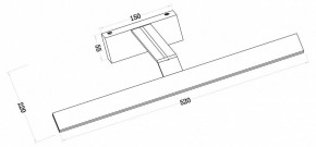 Подсветка для зеркала Maytoni Decart MIR010WL-L12B4K в Когалыме - kogalym.mebel24.online | фото 3