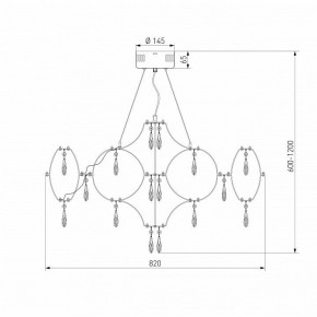 Подвесная люстра Bogate-s Tense 443/1 в Когалыме - kogalym.mebel24.online | фото 7