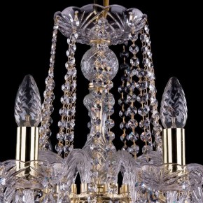 Подвесная люстра Bohemia Ivele Crystal 1402 1402/10/240/G/Leafs в Когалыме - kogalym.mebel24.online | фото 4