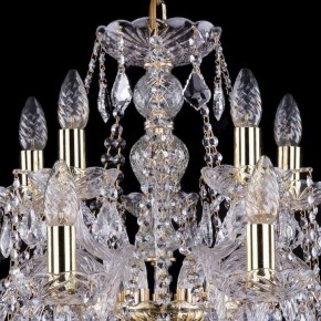 Подвесная люстра Bohemia Ivele Crystal 1411 1411/10+5/240/G/Leafs в Когалыме - kogalym.mebel24.online | фото 4