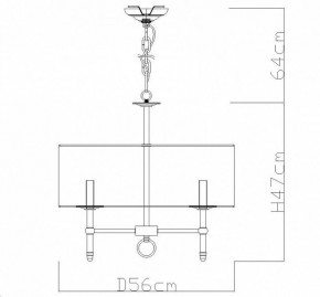 Подвесная люстра Divinare Candela 1162/01 LM-5 в Когалыме - kogalym.mebel24.online | фото 4