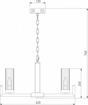 Подвесная люстра Eurosvet Arganie 60133/6 латунь в Когалыме - kogalym.mebel24.online | фото 6