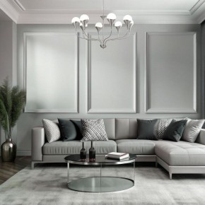 Подвесная люстра Eurosvet Calyx 60169/8 никель в Когалыме - kogalym.mebel24.online | фото 4