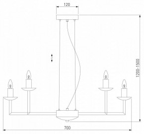 Подвесная люстра Eurosvet Cariso 60150/10 хром в Когалыме - kogalym.mebel24.online | фото 5