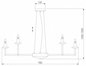 Подвесная люстра Eurosvet Cariso 60150/18 хром в Когалыме - kogalym.mebel24.online | фото 4