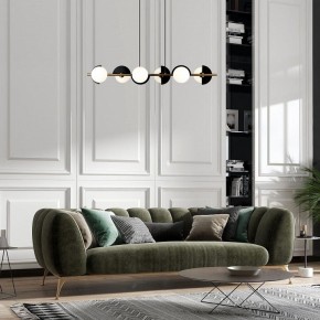 Подвесная люстра Eurosvet Moity 70149/6 черный/латунь в Когалыме - kogalym.mebel24.online | фото 4