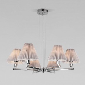 Подвесная люстра Eurosvet Peony 60136/6 хром/серый в Когалыме - kogalym.mebel24.online | фото 3