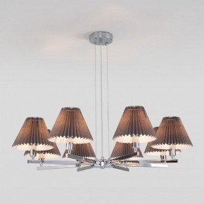 Подвесная люстра Eurosvet Peony 60136/8 хром/графит в Когалыме - kogalym.mebel24.online | фото 4