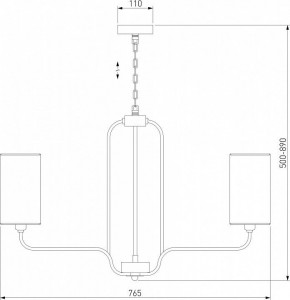Подвесная люстра Eurosvet Purezza 60128/6 хром в Когалыме - kogalym.mebel24.online | фото 4