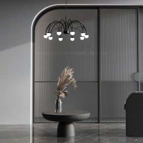 Подвесная люстра Eurosvet Ragno 90034/10 LED черный в Когалыме - kogalym.mebel24.online | фото 4