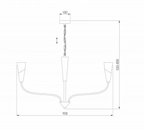 Подвесная люстра Eurosvet Rhyton 60167/8 латунь в Когалыме - kogalym.mebel24.online | фото 6