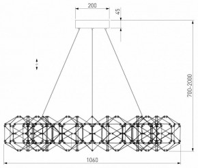 Подвесная люстра Eurosvet Uma 90369/15 медь в Когалыме - kogalym.mebel24.online | фото 4