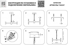 Подвесная люстра Lightstar Iris 734247 в Когалыме - kogalym.mebel24.online | фото 4