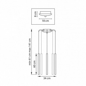Подвесная люстра Lightstar Tubo L5T747333 в Когалыме - kogalym.mebel24.online | фото 3