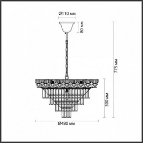 Подвесная люстра Lumion Esme 5233/8 в Когалыме - kogalym.mebel24.online | фото 4