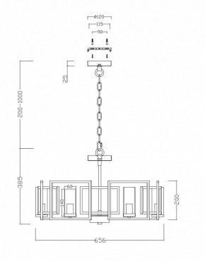 Подвесная люстра Maytoni Bowi H009PL-06G в Когалыме - kogalym.mebel24.online | фото 4