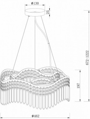 Подвесная люстра Maytoni Gracia DIA201PL-06G в Когалыме - kogalym.mebel24.online | фото 3