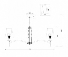 Подвесная люстра Maytoni Krona MOD076PL-08N в Когалыме - kogalym.mebel24.online | фото 4