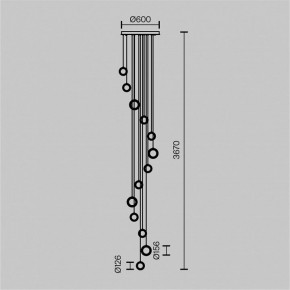 Подвесная люстра Maytoni Pharao MOD361PL-L58BS3K в Когалыме - kogalym.mebel24.online | фото 4