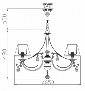 Подвесная люстра Maytoni Soffia RC093-PL-06-R в Когалыме - kogalym.mebel24.online | фото 4