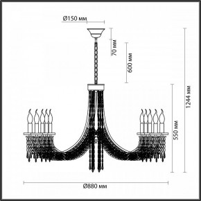 Подвесная люстра Odeon Light Capel 5063/10 в Когалыме - kogalym.mebel24.online | фото 5