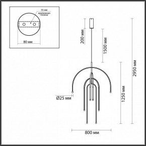 Подвесная люстра Odeon Light Memfi 6633/95L в Когалыме - kogalym.mebel24.online | фото