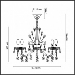 Подвесная люстра Odeon Light Versia 4977/8 в Когалыме - kogalym.mebel24.online | фото 6