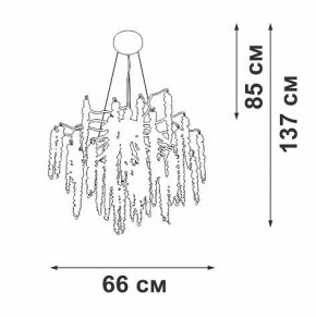 Подвесная люстра Vitaluce V2855 V2855-9/7S в Когалыме - kogalym.mebel24.online | фото 5