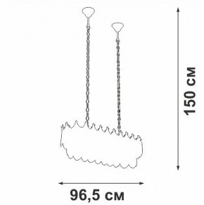 Подвесная люстра Vitaluce V58120 V58120-8/11 в Когалыме - kogalym.mebel24.online | фото 3