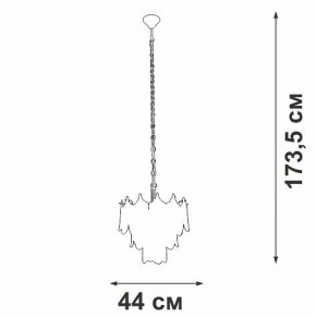 Подвесная люстра Vitaluce V5813 V5813-8/5 в Когалыме - kogalym.mebel24.online | фото 3